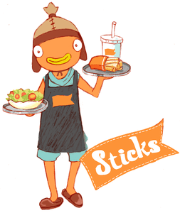 ペコリーノロマノ בטוויטר いらっしゃいませ お待たせしました お店で働くフィッシュスティック フォートナイトイラスト
