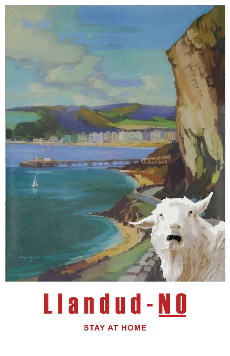 Some of these Don’t Visit Wales (during the lockdown) digital versions of old tourism posters are quite clever..