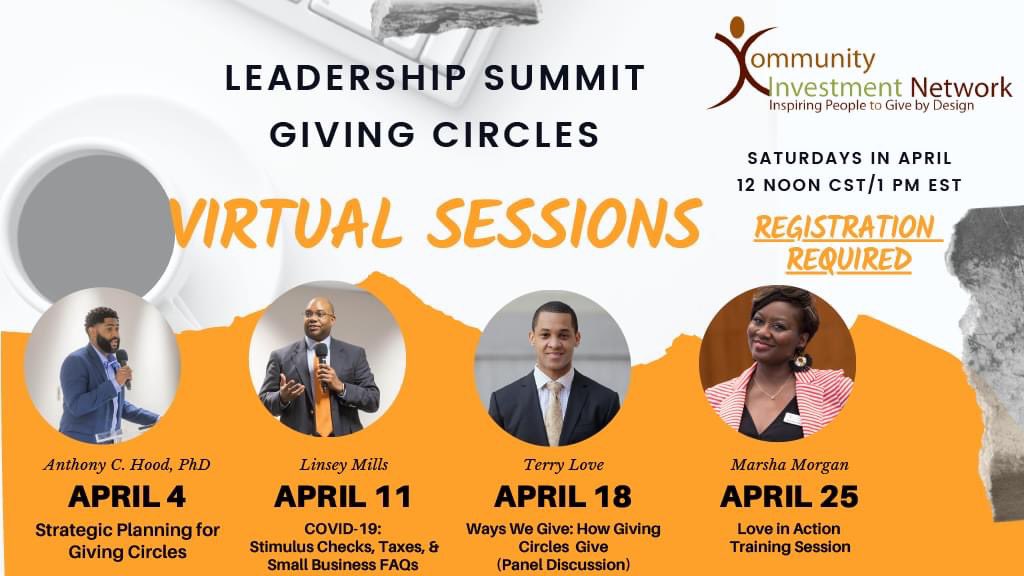 The @communitynetwrk is educating and equipping leaders of  #givingcircles, #socialentrepreneurs and #changemakers to drive change and respond effectively to needs in our communities. Tune in. 
#wearephilanthropists #cvcinv #CINgives #giving4all #communityengagement