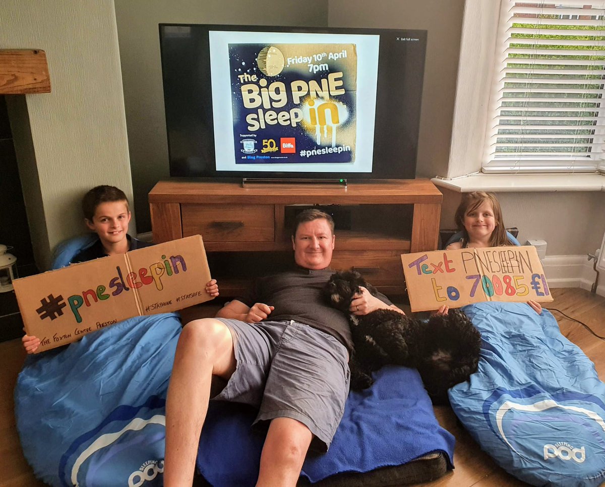 The PNE Big Sleep in has begun get your Jim jams on and Sleep In with us in solidarity with rough sleepers everywhere