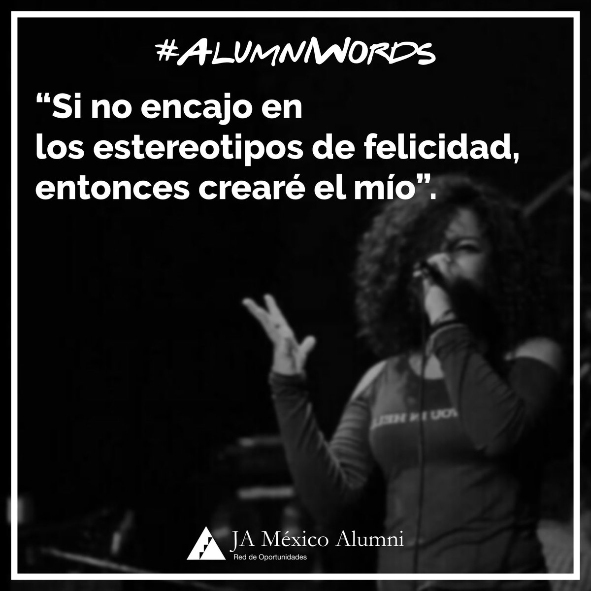 ¿Quieres inspirar a tu comunidad así como Viviana? 💚
Compártenos TU frase, y deja que tus palabras hagan un cambio en los demás. 🙌🏼

#AlumniWords
#IAmJA #YoSoyJA #JAMexicoAlumni