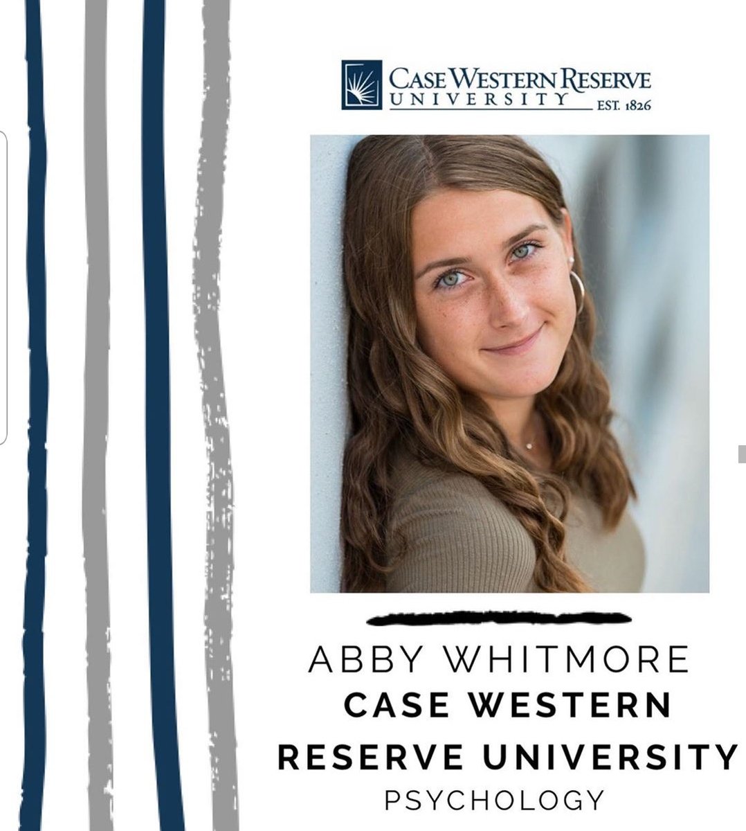 HS_Strongsville's tweet photo. Senior Shout Out:  Abbey Whitmore who will be attending Case Western Reserve University https://t.co/8I9SsaZwaH