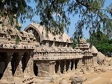 Even before that, the pillar inscription of Samudra Gupta at Prayagraj names Vishnugopa, who was defeated near Kanchipuram.Historians are also of the view that Samudra Gupta may have had to fight a battle against a coalition led by Pallavas.Image of temples at Mamallapuram.