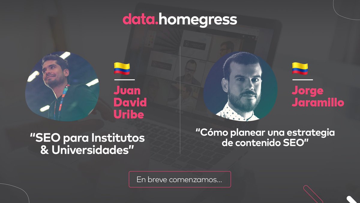 SeoDayPeru's tweet photo. Volvemos a las 3:00 p.m. con el #datahomegress y estaremos conversando con @carenew 🇨🇴 Consultor de #MarketingDigital, y @JorgeJaramillo 🇨🇴 experto en #SEO y Marketing Digital. ¡Te esperamos!

📌 Únete aquí ▶️ https://t.co/S1oN9rCDID
💥 Si te gusta esta iniciativa, dale RT. 👨‍💻 https://t.co/JhTvPCdMkI