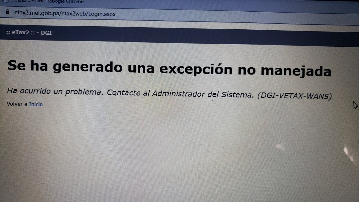 chking15's tweet photo. @DGI_Panama Sistema Etax2 se encuentra caido? https://t.co/uBZjaGo3CX