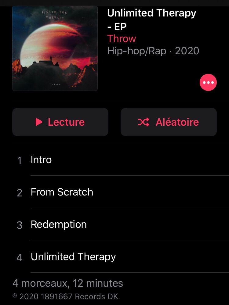 IAmThrow's tweet photo. Unlimited Therapy est désormais disponible sur toutes les plateformes, allez me stream ça. https://t.co/5uU3hkacFd