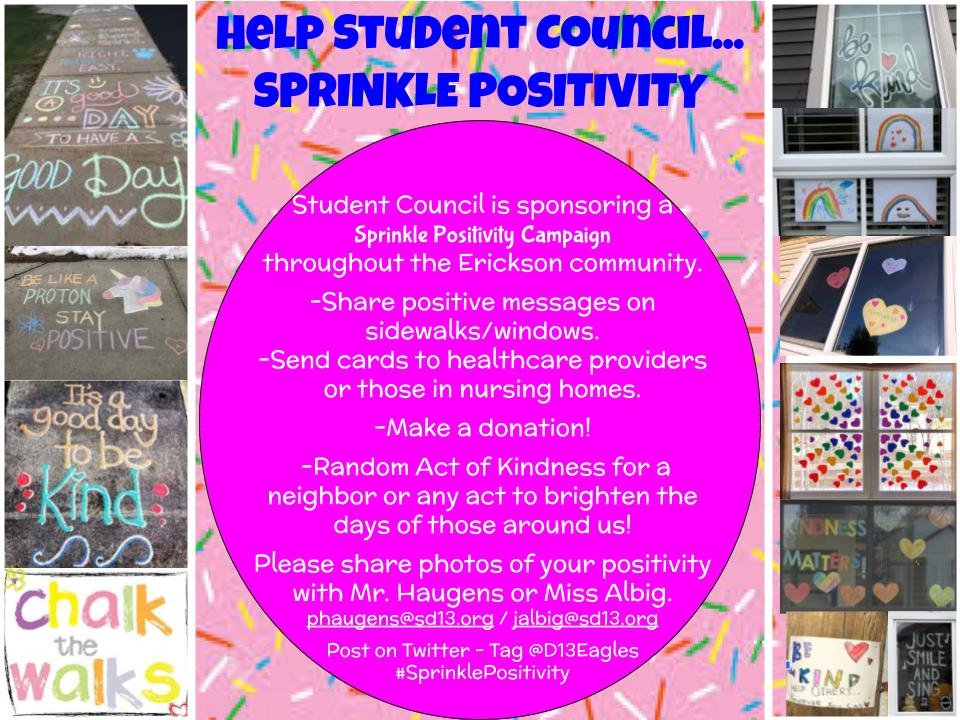 Help Student Council Sprinkle Positivity!