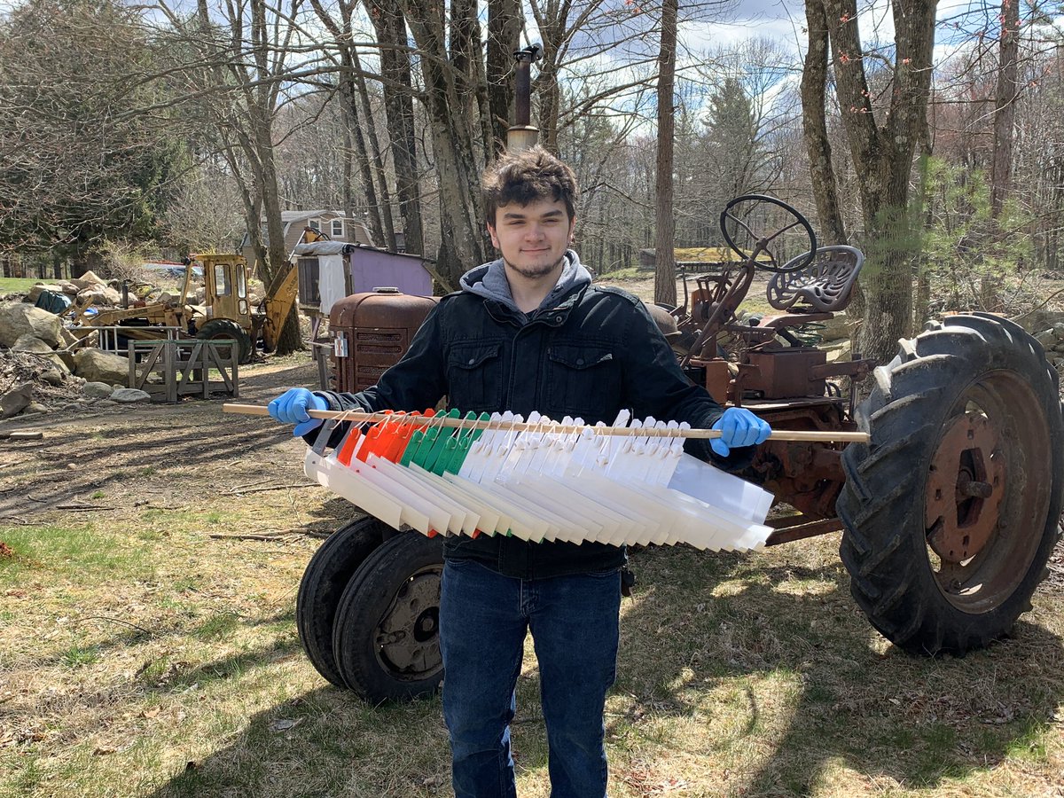 bronco_steam's tweet image. Senior Zach Lawton delivers the final 25 face shields out of the original order of 120! We did it in a week! The #BurrillvilleMakerSquad (Corrine, Zach, Liam, Seth, Ben, Paul) Rocked it! On to the the next order for the hospitals! @BHSBroncos @PLTWorg @NPHS_TechEd @GovRaimondo