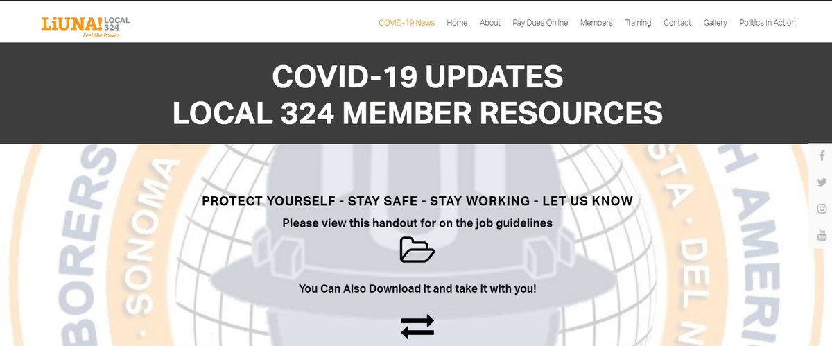 camposfe75's tweet photo. For Continued Updates #COVID19 Go to Our Website. https://t.co/SN3naVE6i0 @LiUNA324 https://t.co/76vOnFmXLQ