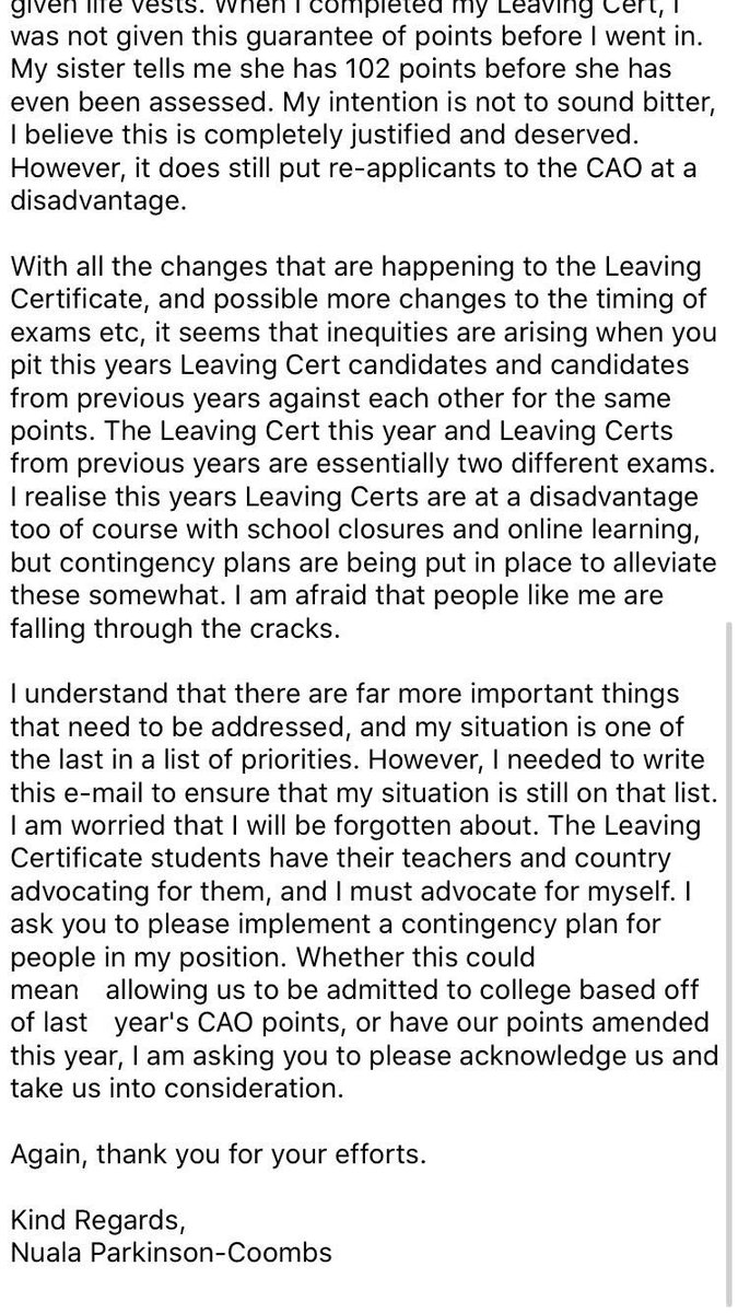 noolapoola's tweet photo. can’t imagine having to do a leaving cert under current circumstances, but there is a group of students who have been left in the dark with no support and it needs to be addressed #LeavingCert @McHughJoeTD https://t.co/hZiyP1np81