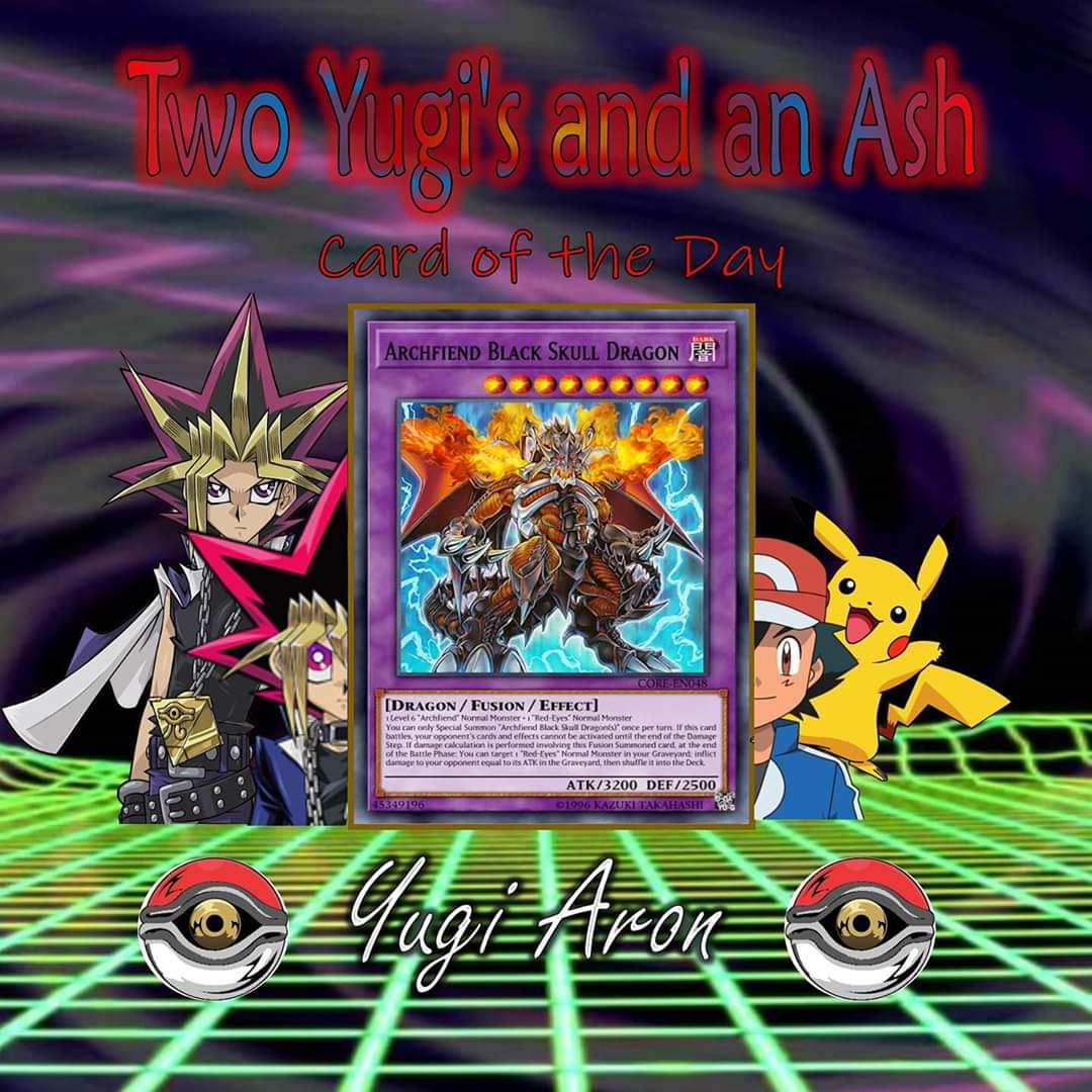 TwoYugis's tweet photo. Apologies if this is a repeat post but my Card of the Day today is one of the most powerful cards in my current playdeck. The almighty ARCHFIEND BLACK SKULL DRAGON! #yugioh #cardoftheday https://t.co/Jn4zM6wlfJ