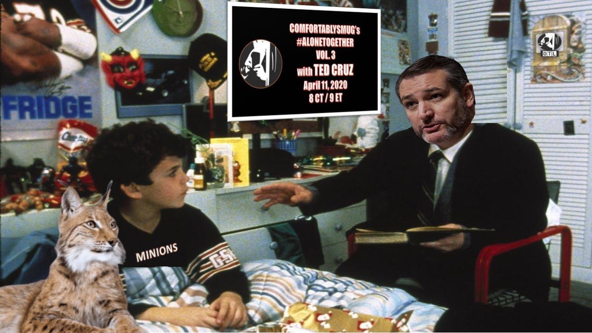 Sen. Ted Cruz! While I have never seen the film before (I know) noted Princess Bride expert  @tedcruz will be able to take the lead.Join us as we all work together to flatten the curve and fight cabin fever!