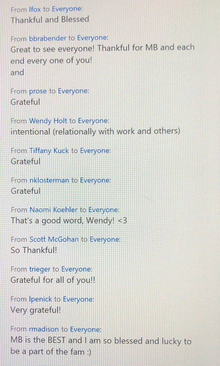 mb_benefits's tweet photo. Today, MB had our first virtual employee meeting! It was the perfect way to kick off this Friday morning. Such a great way to see all of our coworkers faces after our 4th week of working from home! Welcome to all of our new hires who we got to meet remotely! ❤️ #MuchBetterAtMB https://t.co/Z6bhFerIgx