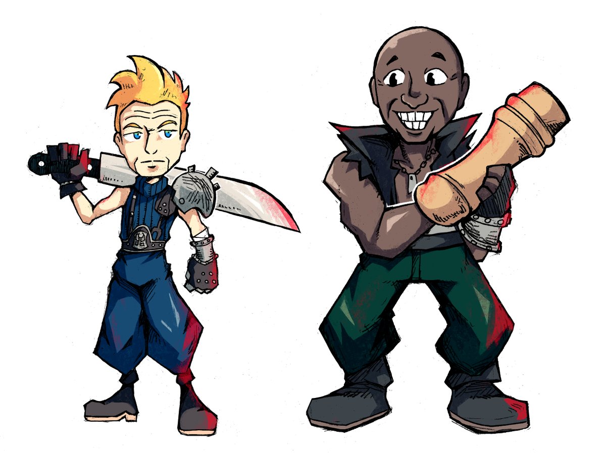 RT @Setzeri: Gordon Ramsay and Ainsley Harriott as the iconic heroes of Final Fantasy VII. #Commission https://t.co/xYfwzafMB5
