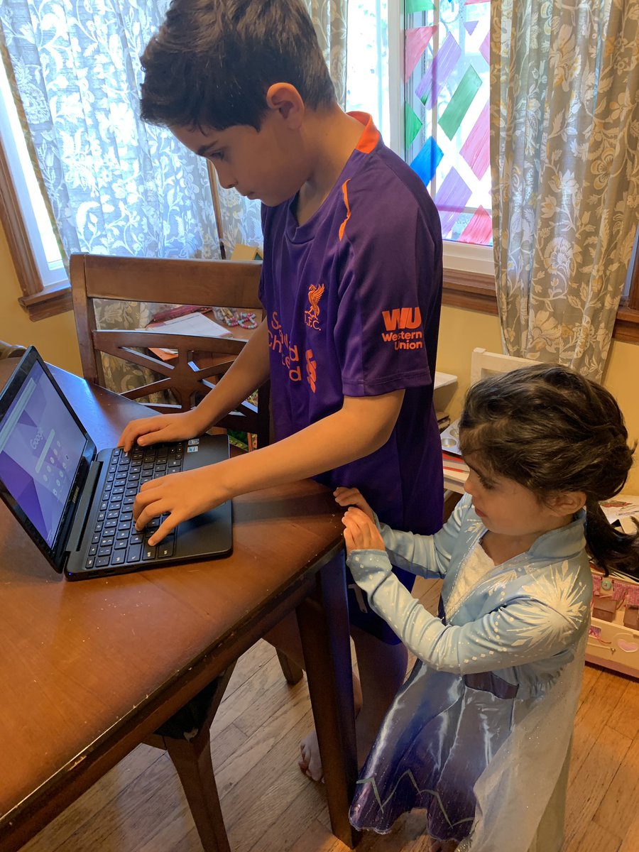 danakim724's tweet photo. Costume/Character Day . A Premier soccer play with his Elsa assistant. #WheelerRocks #WeAreJCPSatHome https://t.co/rDLXikdL7B