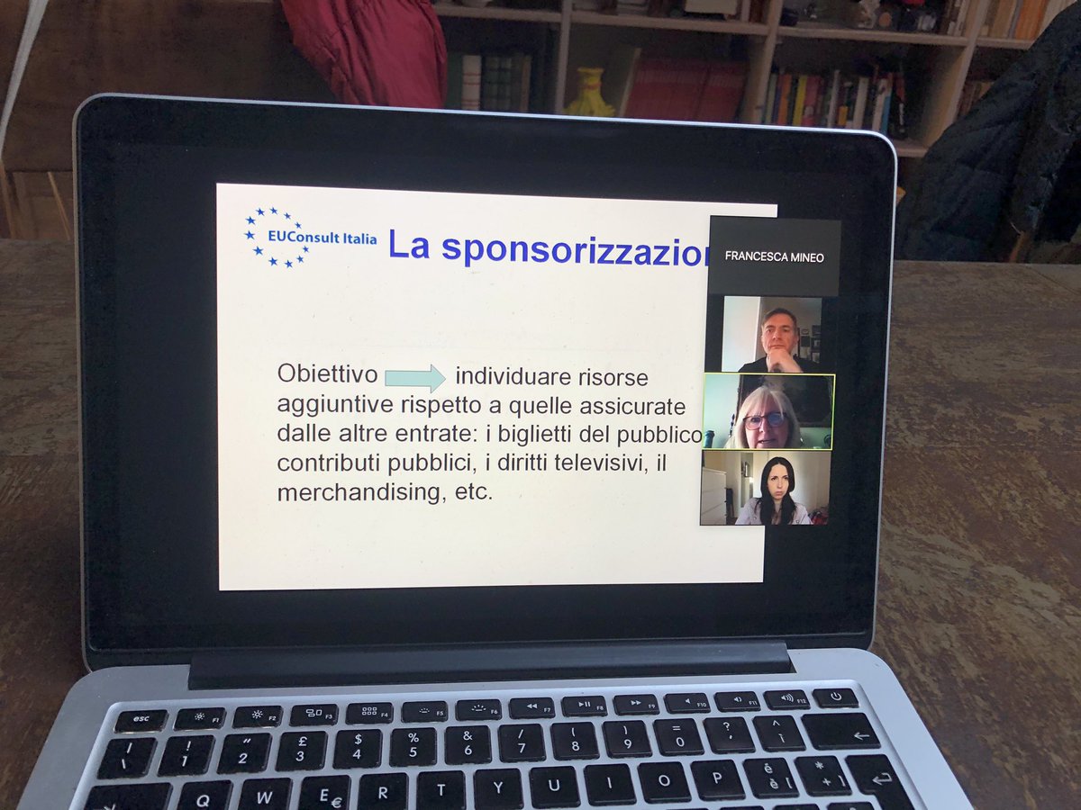 Anna Lalumera conduce il #webinar <a href="/Euconsult_It/">EUConsult Italia</a> sulle sponsorizzazioni. Il primo di un calendario di incontri a sostegno della professione di #consulente #networking
