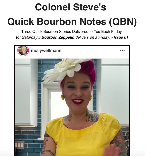 steveakley's tweet photo. Friday = Quick Bourbon Notes Day, the 5-minute overview of what is happening in the world of bourbon. Check out the new issue right here: https://t.co/Bu5kw6BaJ6
#quickbourbonnotes #qbn #bourbon #whiskey #whisky #bourbonindustry #bourbonnews #abvnetworkcrew #abvnetwork https://t.co/Sv6dS7uv35