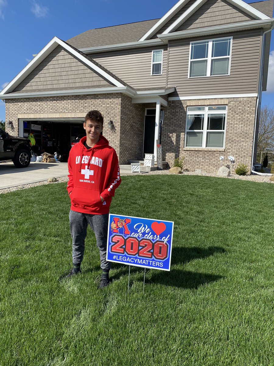 KHS class of 2020 we ❤️ you and want to honor you this spring! Come pick up your senior yard sign at KHS on Monday 9-11 or 2-4. Enter KHS off Berkley and head to door 1 and we will put it in your car. <a href="/2020kokomo/">KHS Class of 2020</a> #legacymatters