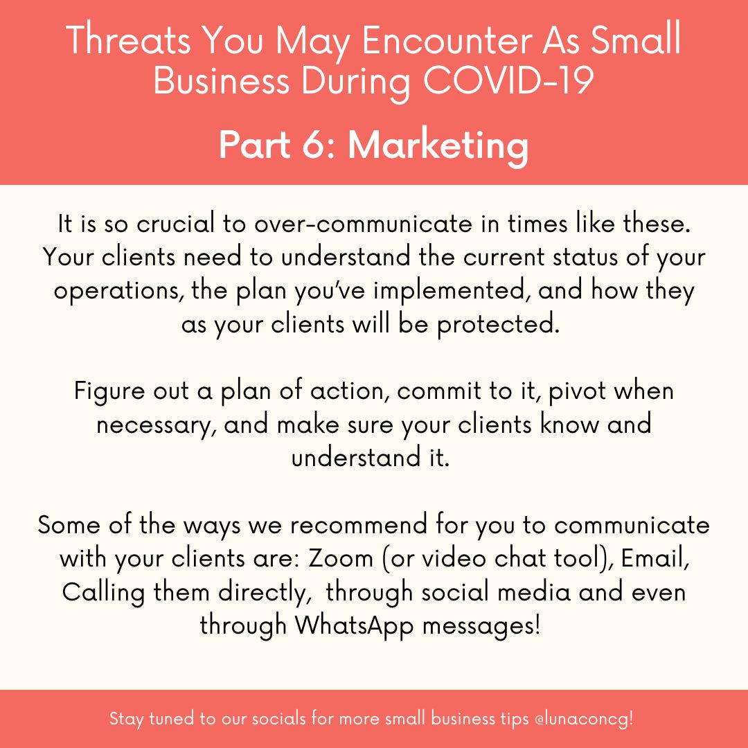 LunaconCG's tweet photo. As we continue to get used to the #newnormal it's crucial to focus on clients. The best way to do this is: Communication. Thanks to technology we have a wide range of ways to communicate, everything from emails &amp; phone calls to the new standards of #Zoom meetings. @zoom_us https://t.co/1D4sDP1pPG