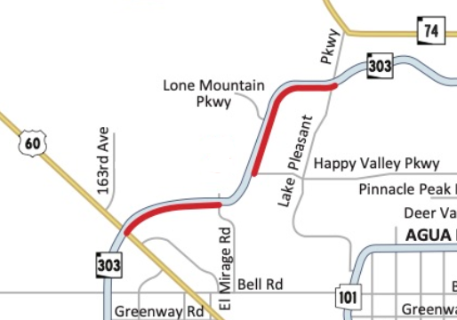 ArizonaDOT's tweet photo. L-303 CLOSURES: Motorists who use Loop 303 in the northwest Valley should expect northbound closures this weekend. MORE: https://t.co/ixtlCBtD2Z https://t.co/XR6eEyRkgG