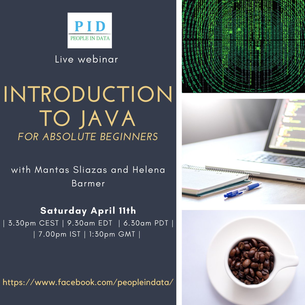 People_In_Data's tweet photo. Join us tomorrow! ☕️

Register here:
https://t.co/KWmtLliMKx

#Java #Coding https://t.co/mJ79rsnBWk