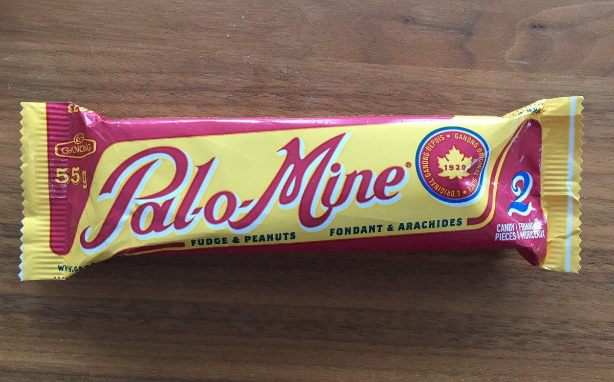 Good morning! As we dive into our chocolate reserves this Easter weekend, let’s look at this little known, but proudly Canadian chocolate bar.It is the oldest individually wrapped chocolate bar in the world. PAL-O-MINE quietly celebrates its 100th birthday this year! 