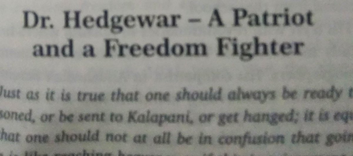 In the words of Mohan Bhagwat ji," If you want to understand Sangh, first you should know about Dr. Hedgewar". From pg no. 23-38 one can know about Dr. Hedgewar and his works during freedom struggle, in which he sentenced to jail twice by Britishers.  @avinashasks