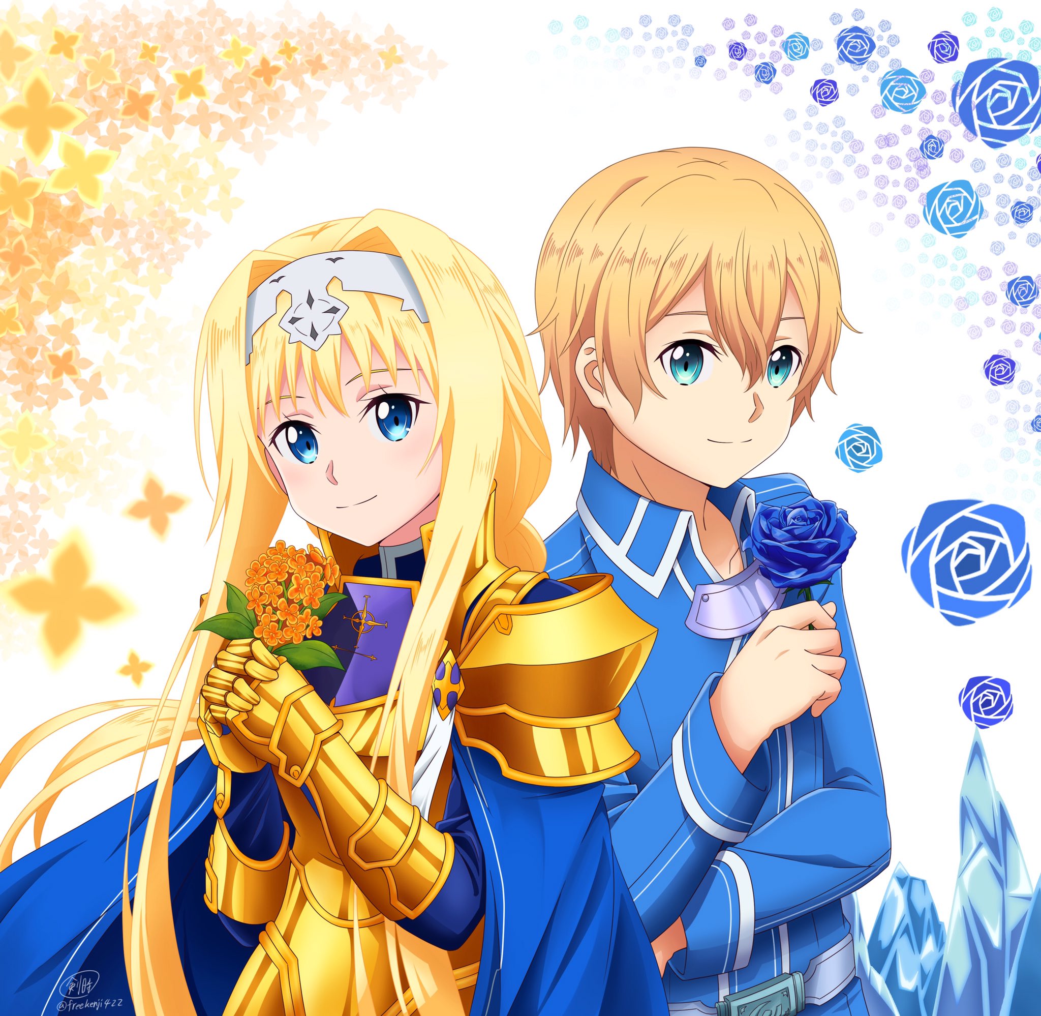 剣時 C100新刊通販中 アリスとユージオを合わせるとこんな感じヽ アリス生誕祭 ユージオ生誕祭 Sao Anime Sao T Co 4aaoexfxsb Twitter