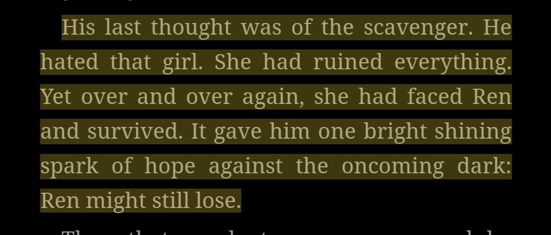 hux's last thought being of rey is certainly A Choice.