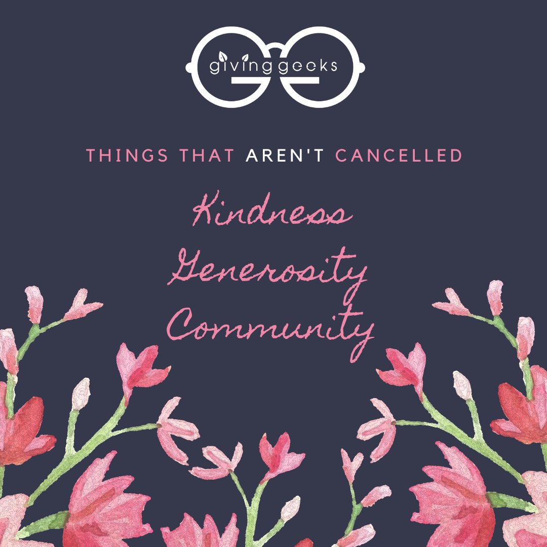 We may have fear of the unknown, but we do know what kindness, generosity, and community feels like. 

Let's remember to stay connected with those people who make this circumstance a little easier to handle. You'd be surprised at how far we can go together. 💗