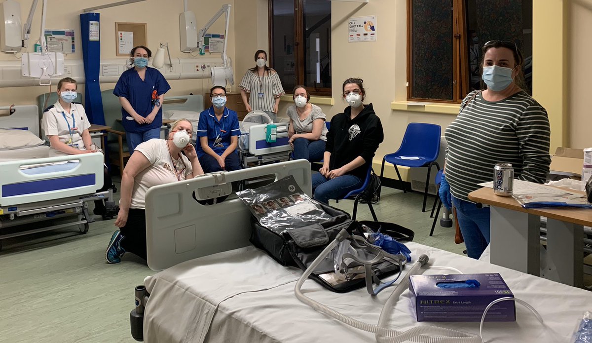 At the drop of a hat my amazing Nurses come in to train for CPAP ... u are all fabulous <a href="/ULHT_News/">NHS United Lincs</a> patient care and safety at its best! 💙💙💙