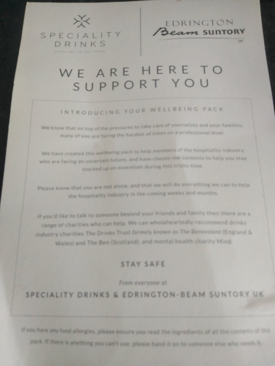 Absolutely blown away by the  incredible surprise well being package I've just received from the incredible @speciality_drinks. 
In times like these it's such a wonderful thing to put a smile on people's faces.
Now what to do with Semolina?! ❤️