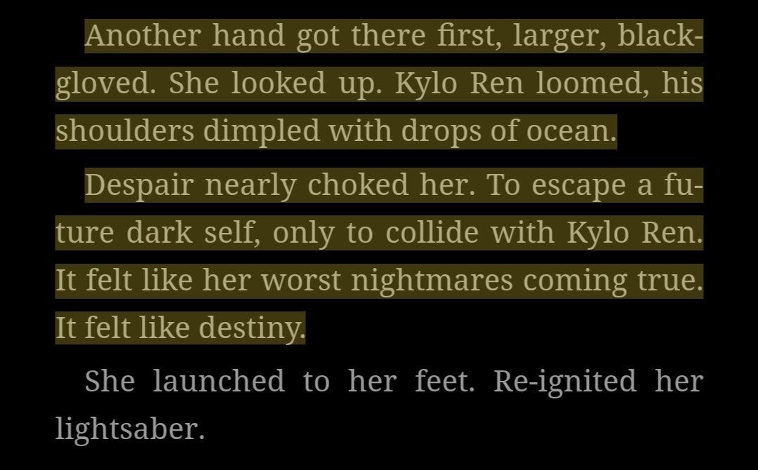 lol someone should remind rey that she used to feel RELIEF when she was with kylo ren.but apparently she hasnt seen the last jedi, only a new hope.