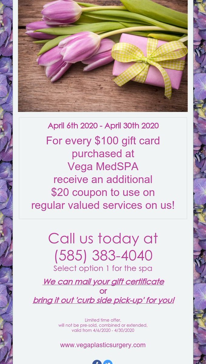 VegaSurgery's tweet photo. We have a gift for you! #vegaplasticsurgery #vegamedspa #plasticsurgery #medspa #giftcards https://t.co/Gu8ZmNYP4J
