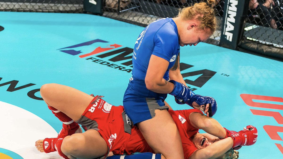 IMMAFed's tweet photo. After crashing out in the first round of the 2015 World Championships, @ConnyFuture went all the way in 2016 to claim Bantamweight gold for Sweden 🇸🇪🥇
⠀⠀⠀⠀⠀⠀⠀⠀⠀
She defeated Norway's Camilla Mannes. #FlashbackFriday https://t.co/ryDJYHH7QM