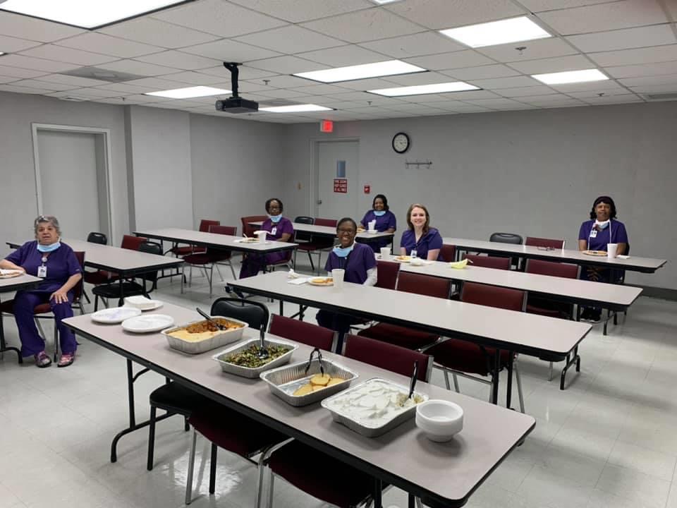 CCDevAuthority's tweet image. The CCDA provided meals for every person in every department on Wednesday at EAMC-Lanier. We can't express how much we appreciate all the hard work and dedication of our local medical professionals. We are behind you all the way! #chambersstrong
