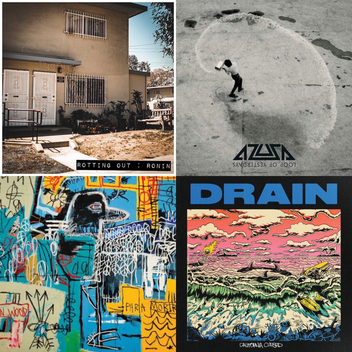 Happy Friday! We accidentally missed last weeks new music post but check out what new goods came out today! #RottingOut #Azusa #TheStrokes #drain831