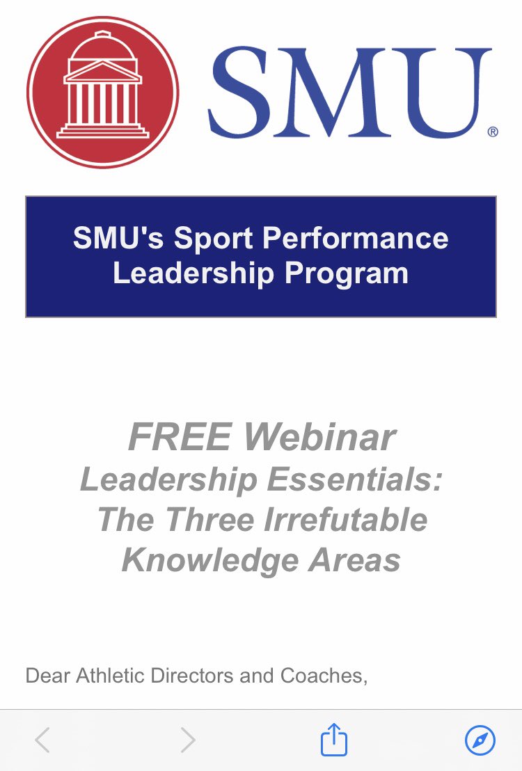 SMU Sport Performance Leadership tweet media