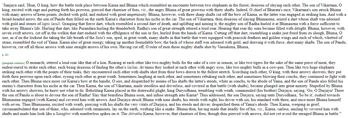 1. Runs away from Bhimsen to another chariot and couldn't face him again2 & 3. Again runs to a different chariot and Dhritrastra says Karna fled from the fight4. Not fleeing but Karna was utterly terrified and anxious by BhimaRemember, all this was done by Bhima's archery!