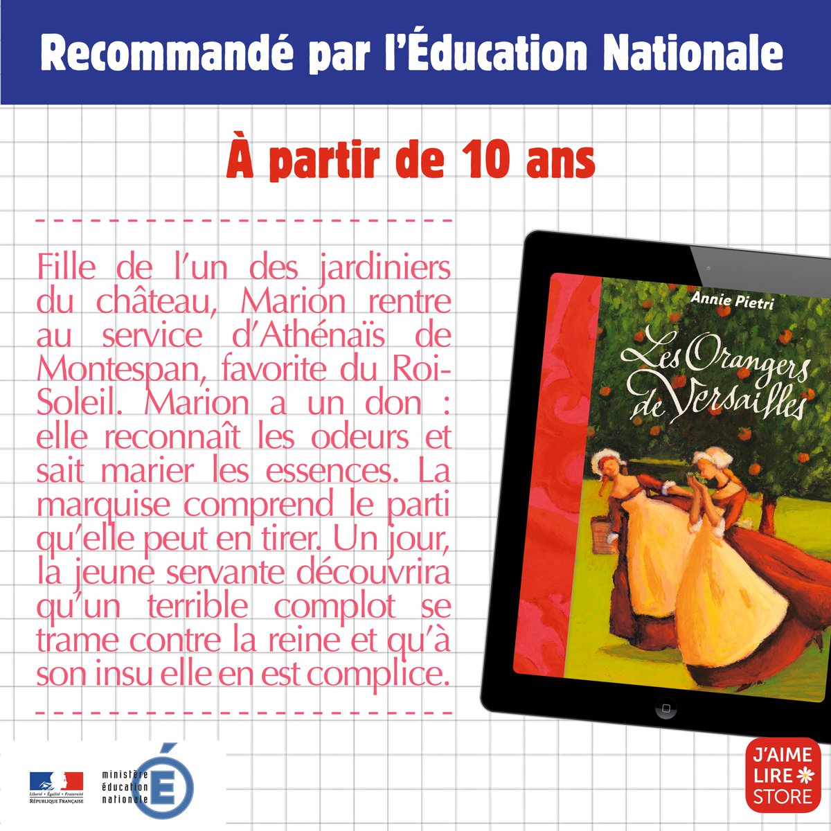 Vivlio_Kids's tweet photo. Besoin d'idées lecture pour vos enfants?
Voici une sélection de #livres @BayardEditionsJ @MilanJeunesse recommandés par l'Education nationale au format #numerique https://t.co/YWtRcf3xj1 https://t.co/HyfzLdqdCd