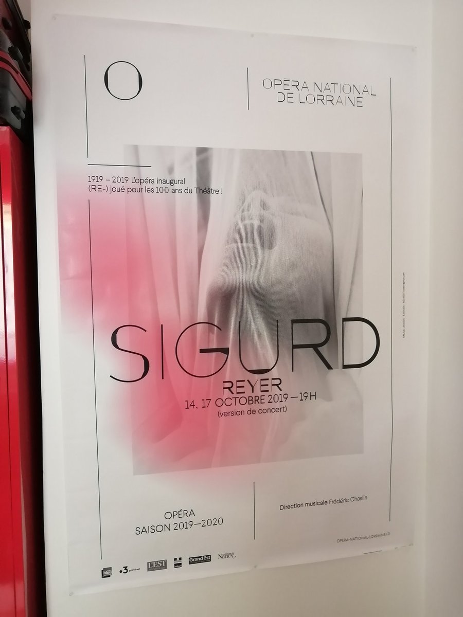 GuillaumeHd9's tweet photo. Beau souvenir de @Opera_Nancy #Sigurd #Reyer #birthdayopera #hunold #jsbou #boutillier #todorovitch #cavallier https://t.co/LM9L0g3ylY