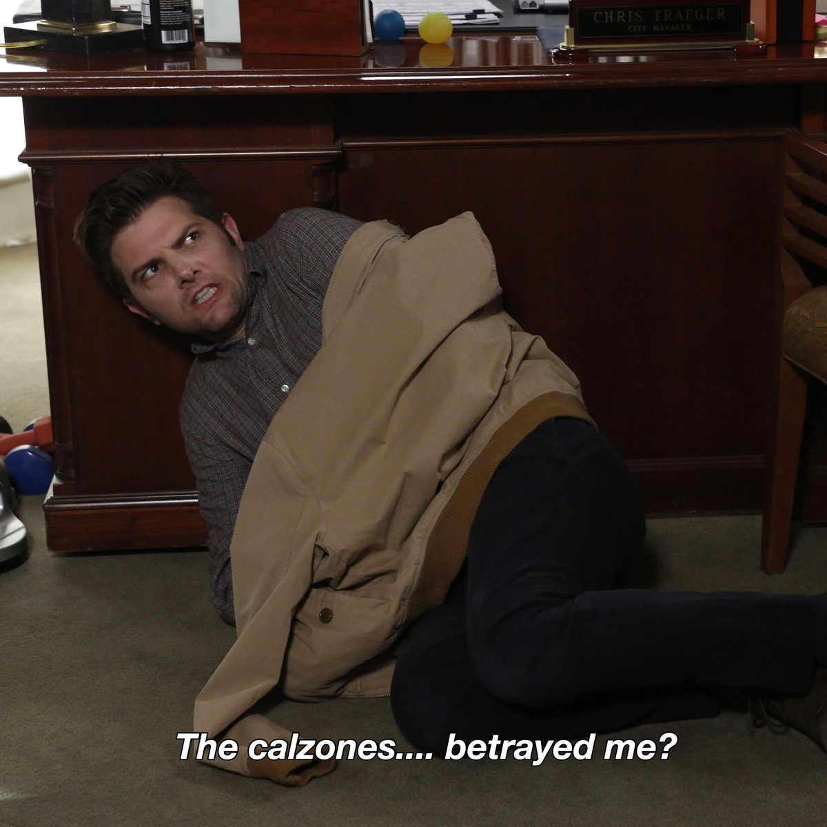parksandrec's tweet photo. An unimaginable betrayal. https://t.co/C6QOxJUOPq
