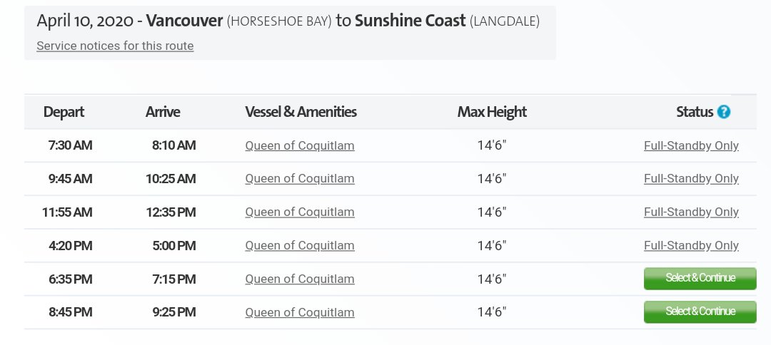 Update: There's already four full  @bcferries sailings to the Sunshine Coast today from North Vancouver.