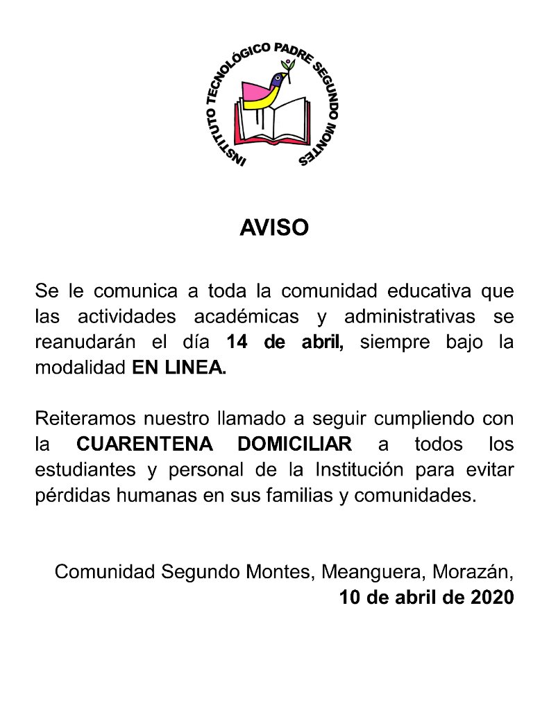 ITPSM2020's tweet photo. #QuedateEnCasa https://t.co/DUSr52TIfA