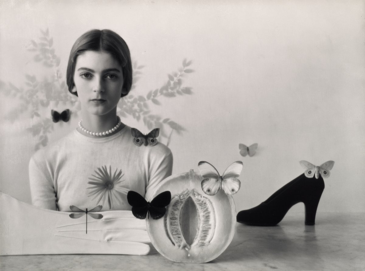 Irving PennGirl with Fruit, Shoe & Butterflies, 1946"It is the burning intensity of Penn's own being that puts the value into his pictures."- Cecil Beaton