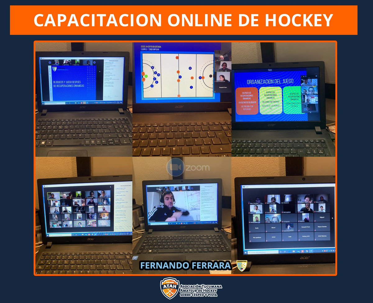 CAPACITACION ONLINE DE HOCKEY

Los entrenadores de juveniles y mayores, disfrutaron de la capacitación que brindó @fernandoferrara11 via zoom.

#Prensa_ATAH🏑🍊