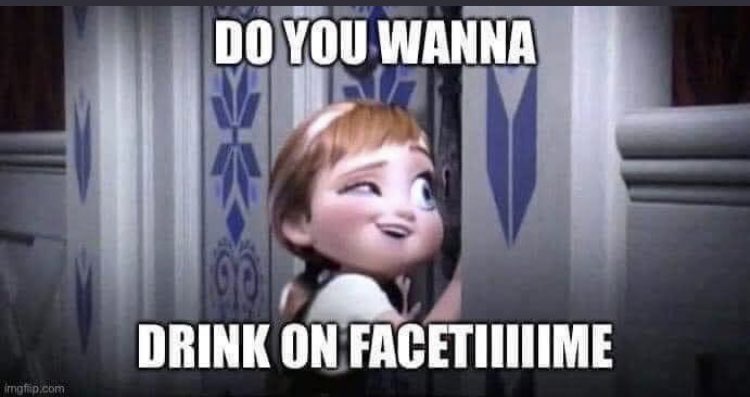 How all my zoom, house party and face time gatherings are going now ...