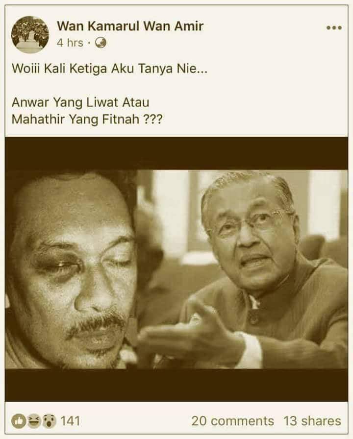 halimramly's tweet photo. @moriatch @BARAnBARAU Sanggup kene lebam bijik mata ke?
kihkihkih π€£
#Mahafiraun #Mahazalim
#REFORMASI https://t.co/5gcmyDEH9v