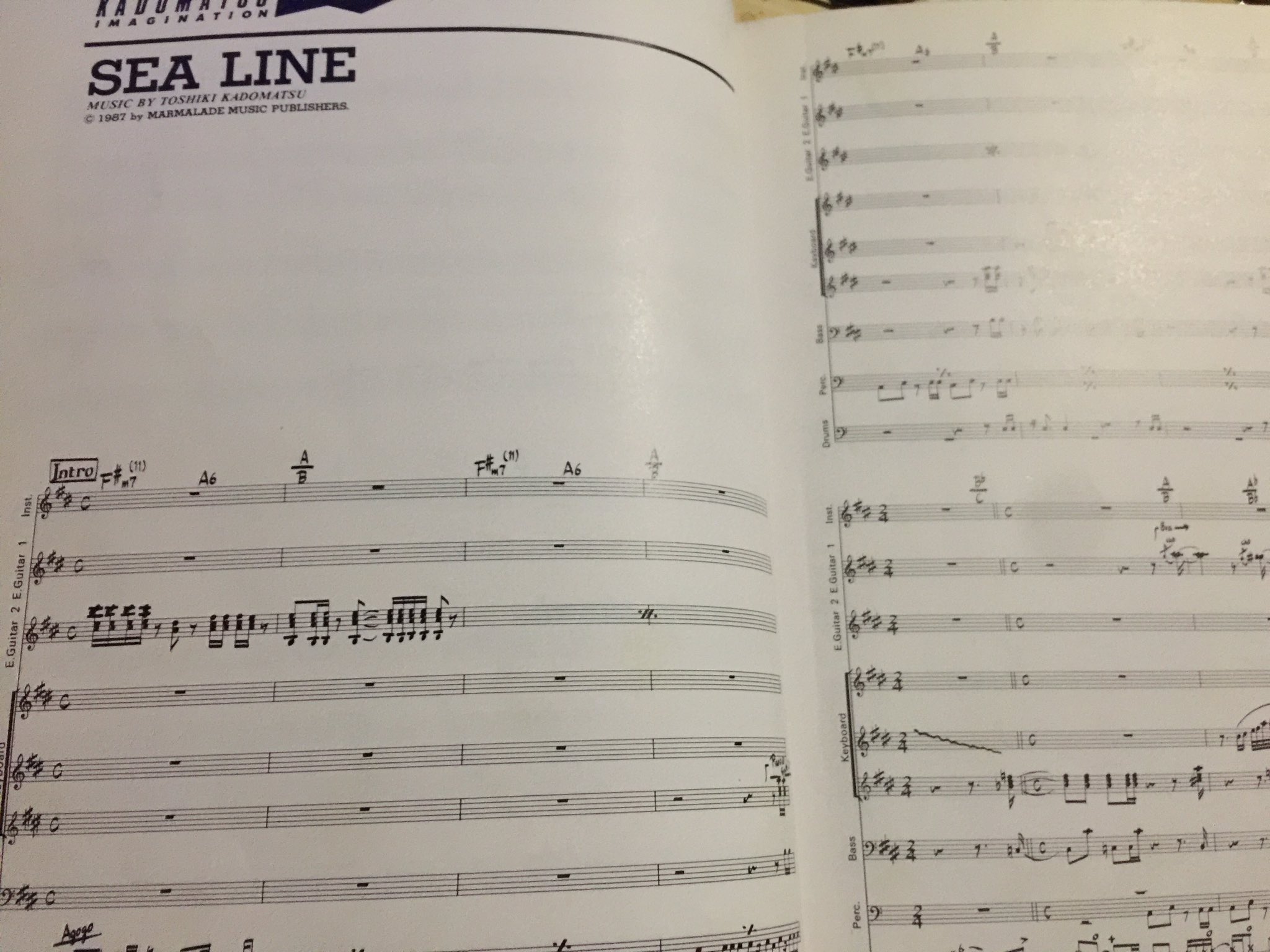 角松敏生 she is a lady バンドスコア 楽譜 角松敏生 バンドスコア SEA IS A LADY シー・イズ・ア・レディ