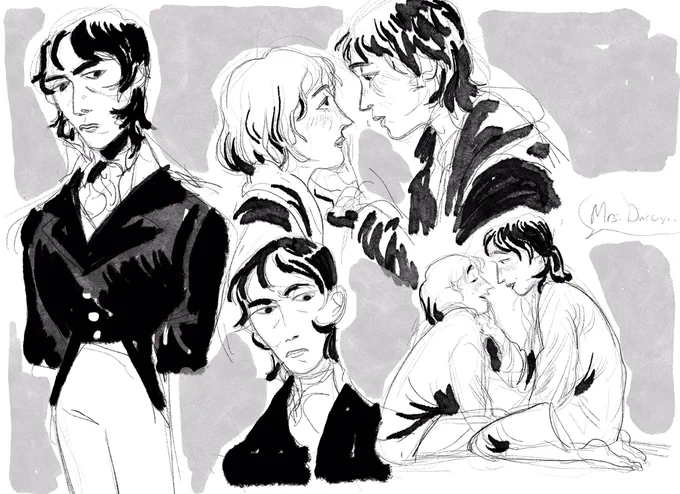 That time when my friends paid me to draw a lesbian Darcy 